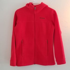 Columbia Sportswear Boys Hooded Fleece Red